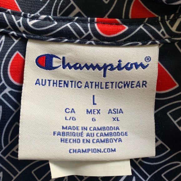 Champion bomber style casual jacket . Size large . Navy blue . NWT ! - Picture 5 of 10